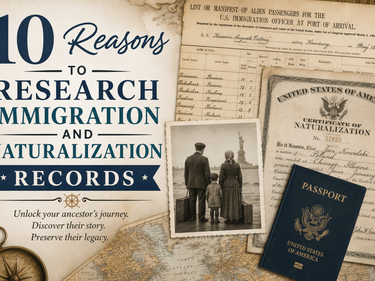 10 Reasons to Research Immigration and Naturalization&nbsp;Records